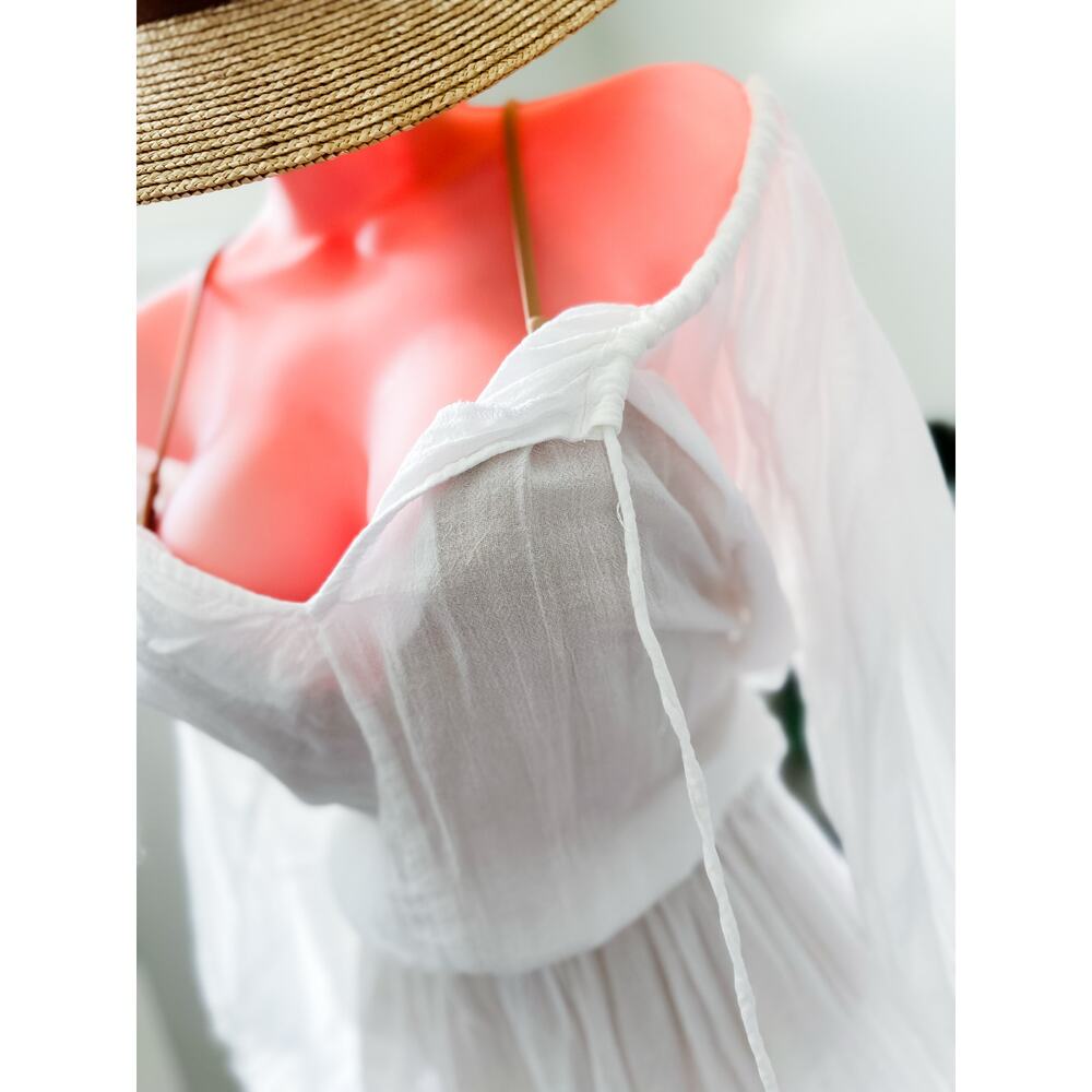Victoria’s Secret Sun-Kissed Wanderer boho off shoulder swimsuit coverup romper - Picture 3 of 5